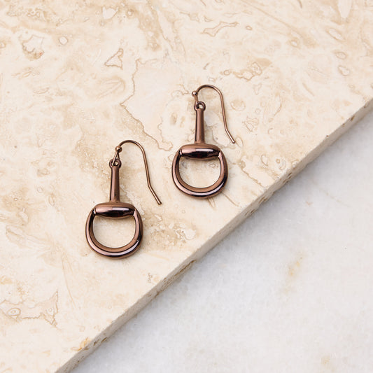Horsebit Drop Earrings