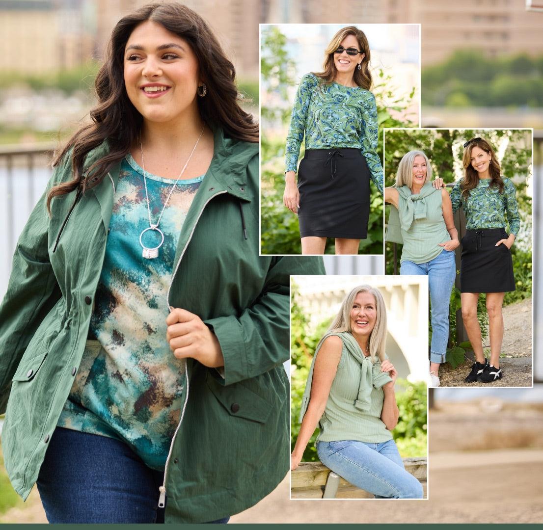 Explore our Relaxed Restyled collection! Featuring an assortment of versatile and stylish tops and bottoms.
