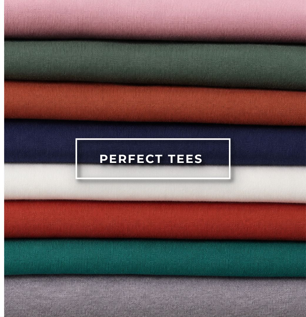 Explore our perfect tees! Featuring an assortment of comfy and versatile tees.