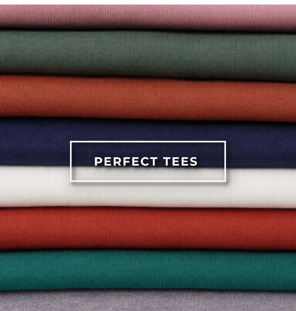 Explore our perfect tees! Featuring an assortment of comfy and versatile tees.