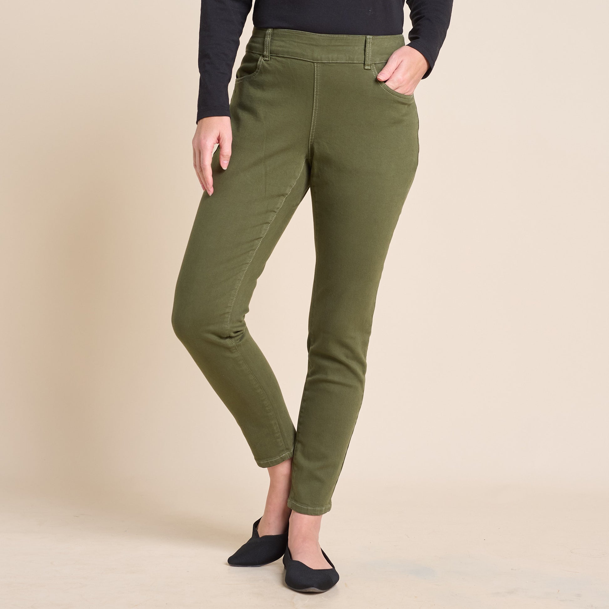 Olive Front Detail Missy