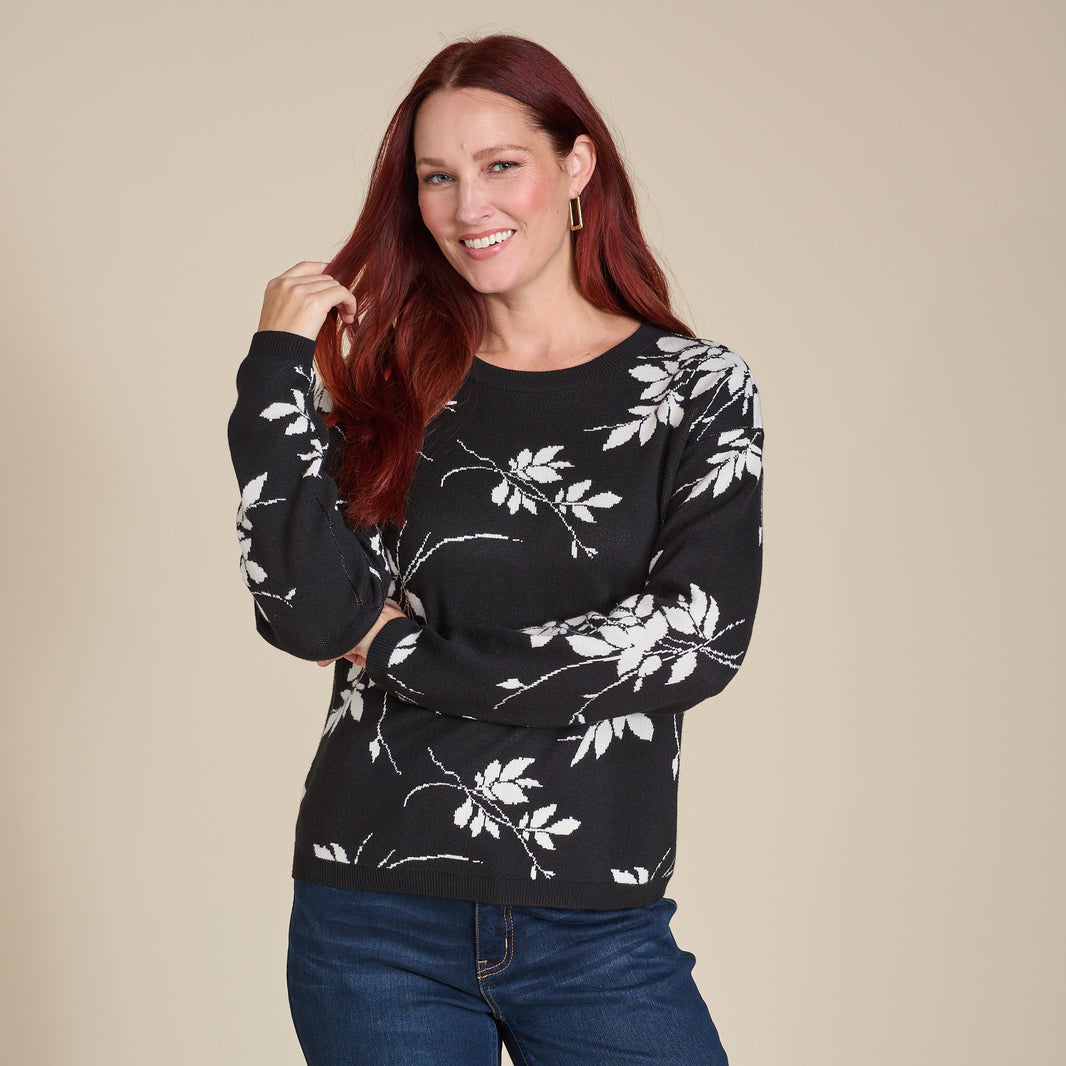 Christopher & Banks Embroidered Vintage Sweater-Bust 42