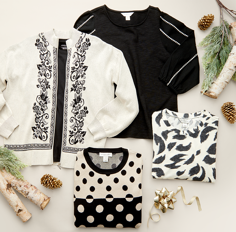 Styled for You: Perfect pairings made simple—shop complete looks crafted to keep your wardrobe feeling fresh. From bold prints to everyday basics, we've put together the pieces that go perfectly together. Featuring an assortment of comfy and versatile tops!