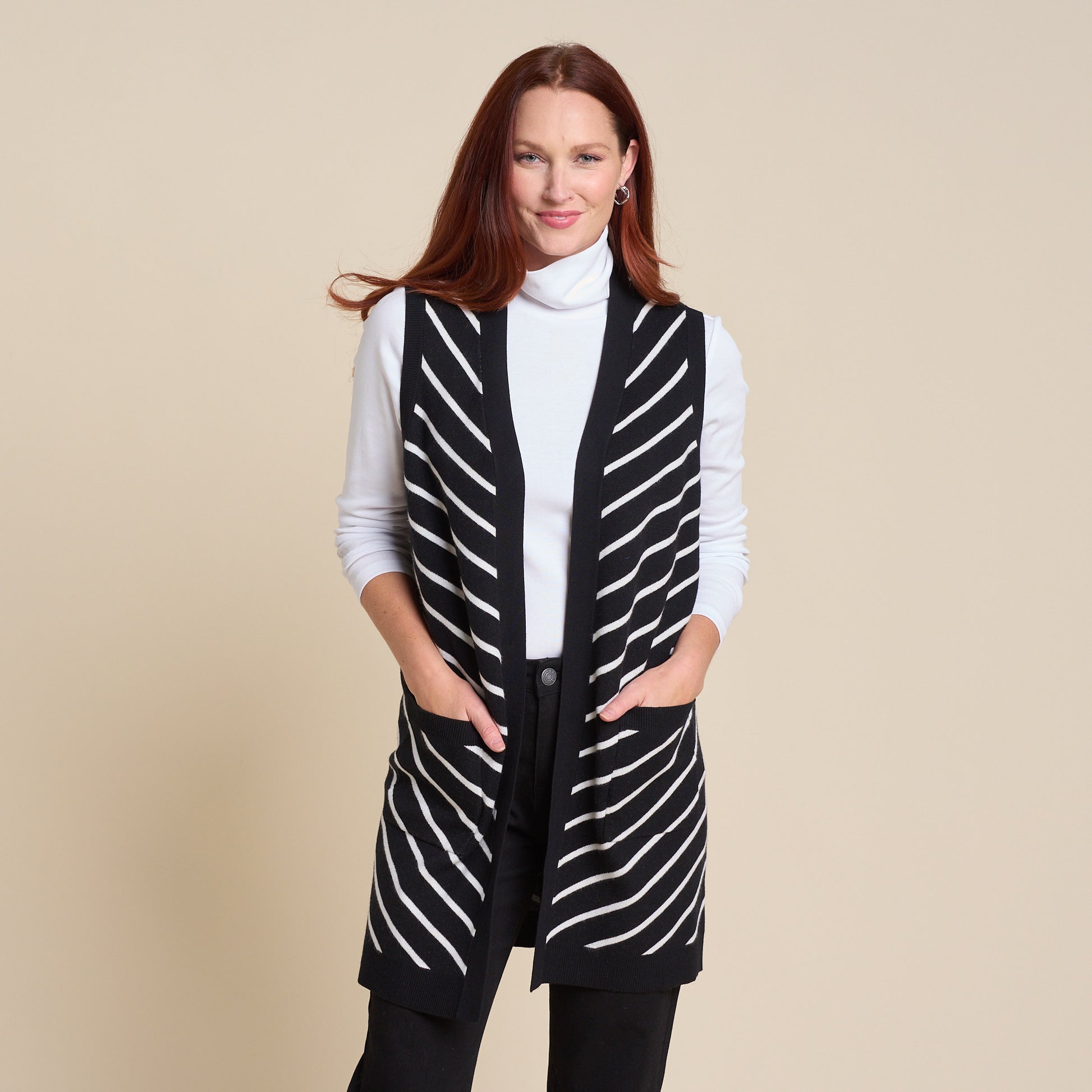 Stripe Front Detail Missy