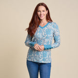 Illusion Teal Front Detail Missy