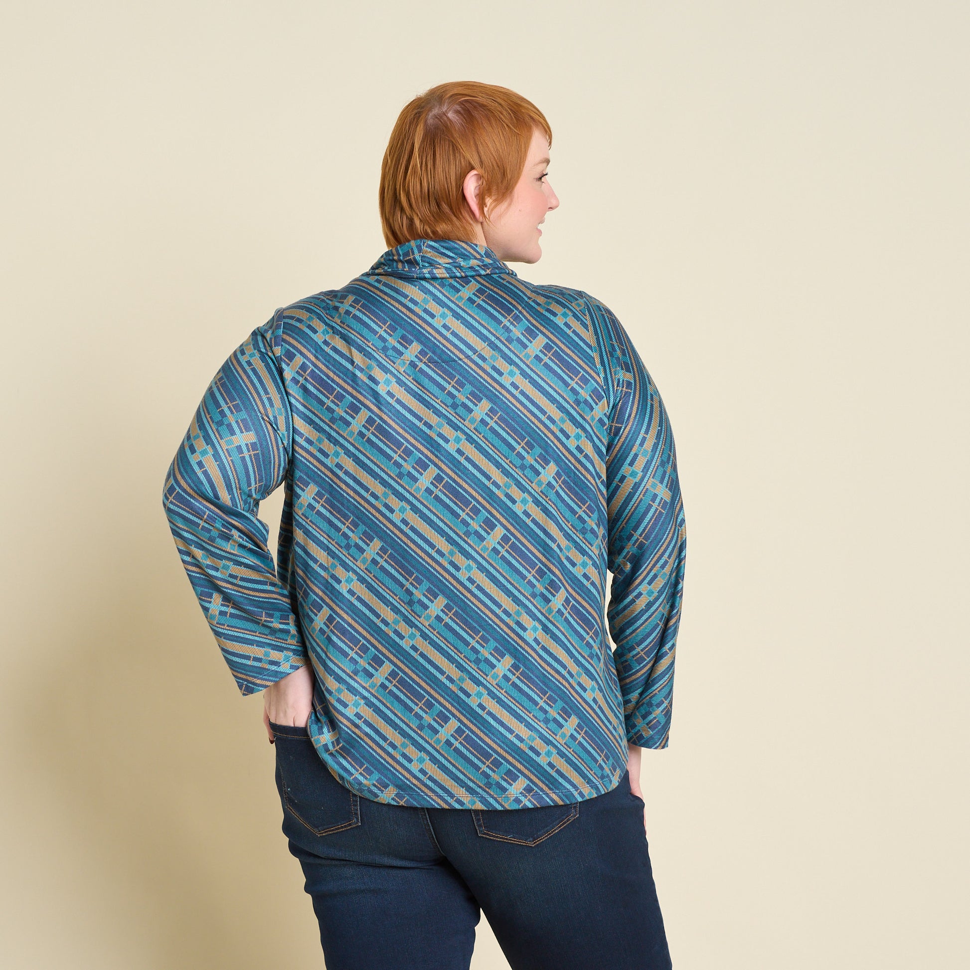 Navy Blazer Back Detail Women