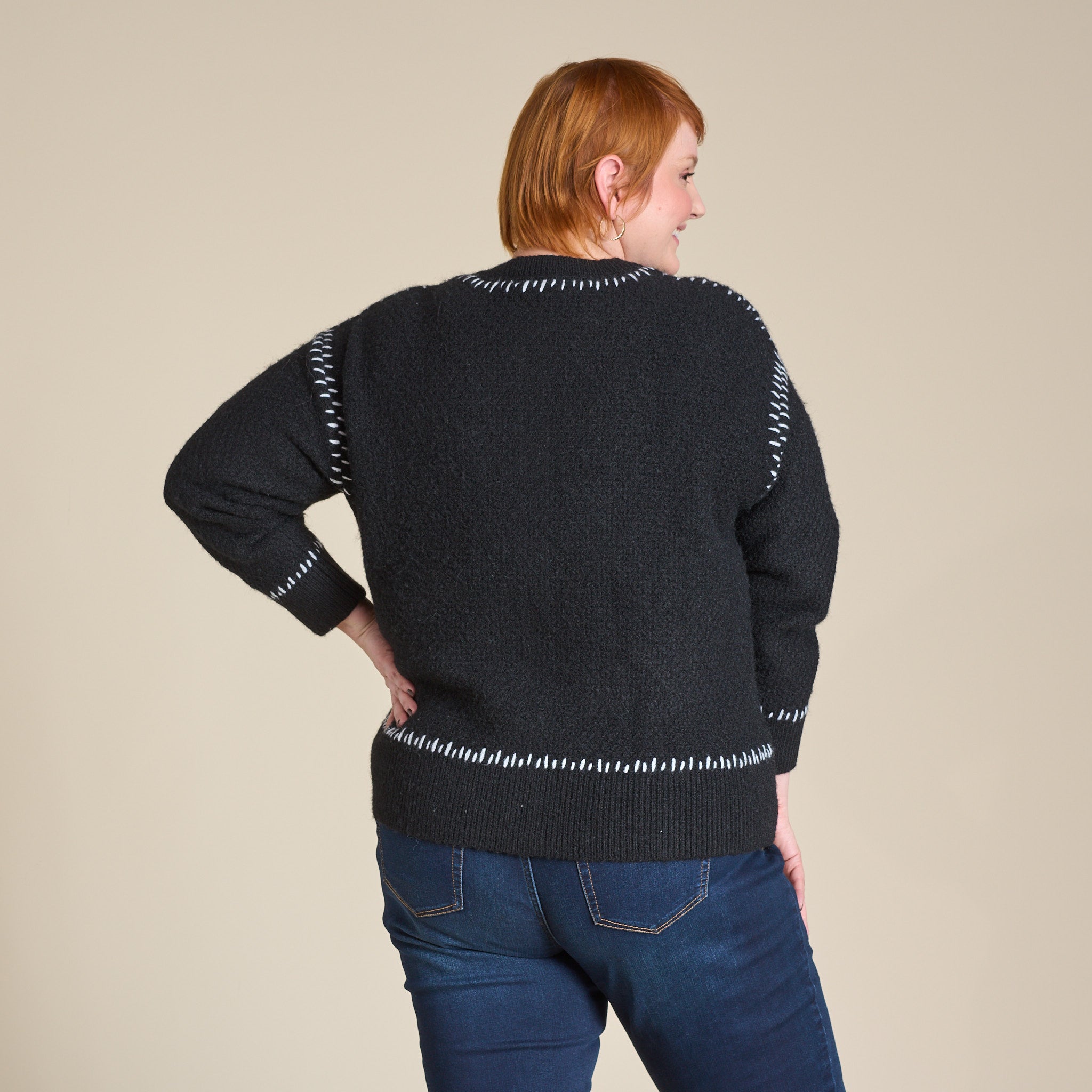 Whipstitch Button Front Cardigan – Christopher & Banks