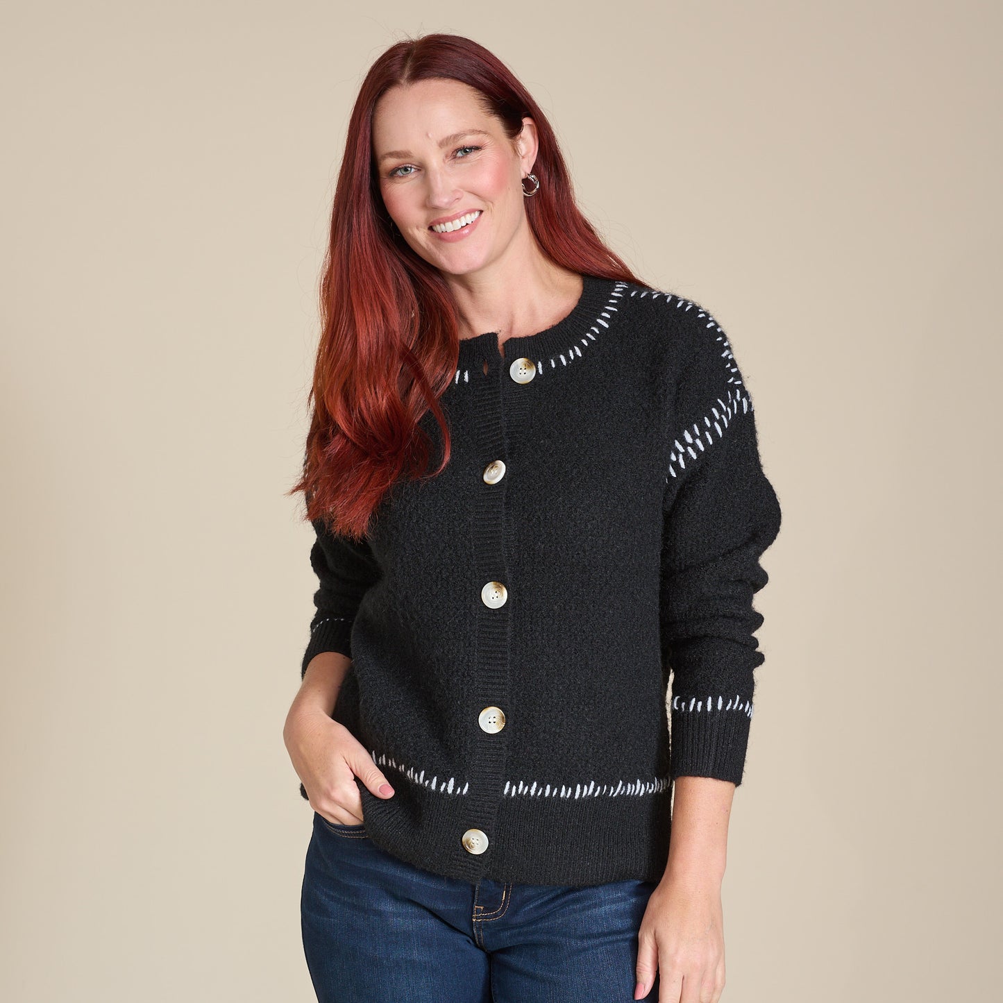 Black Front Detail Missy