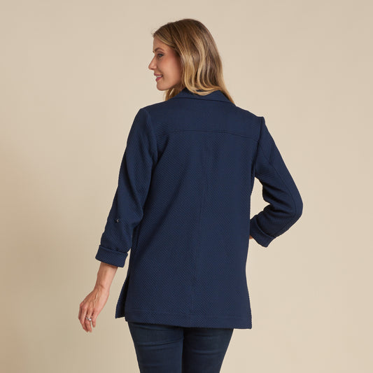 Navy Blazer Back Detail Missy