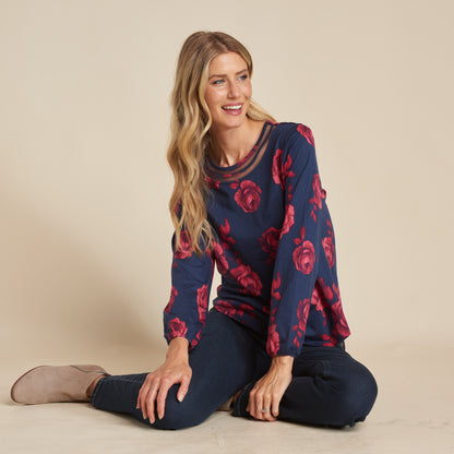 Navy Blazer Front Detail Missy