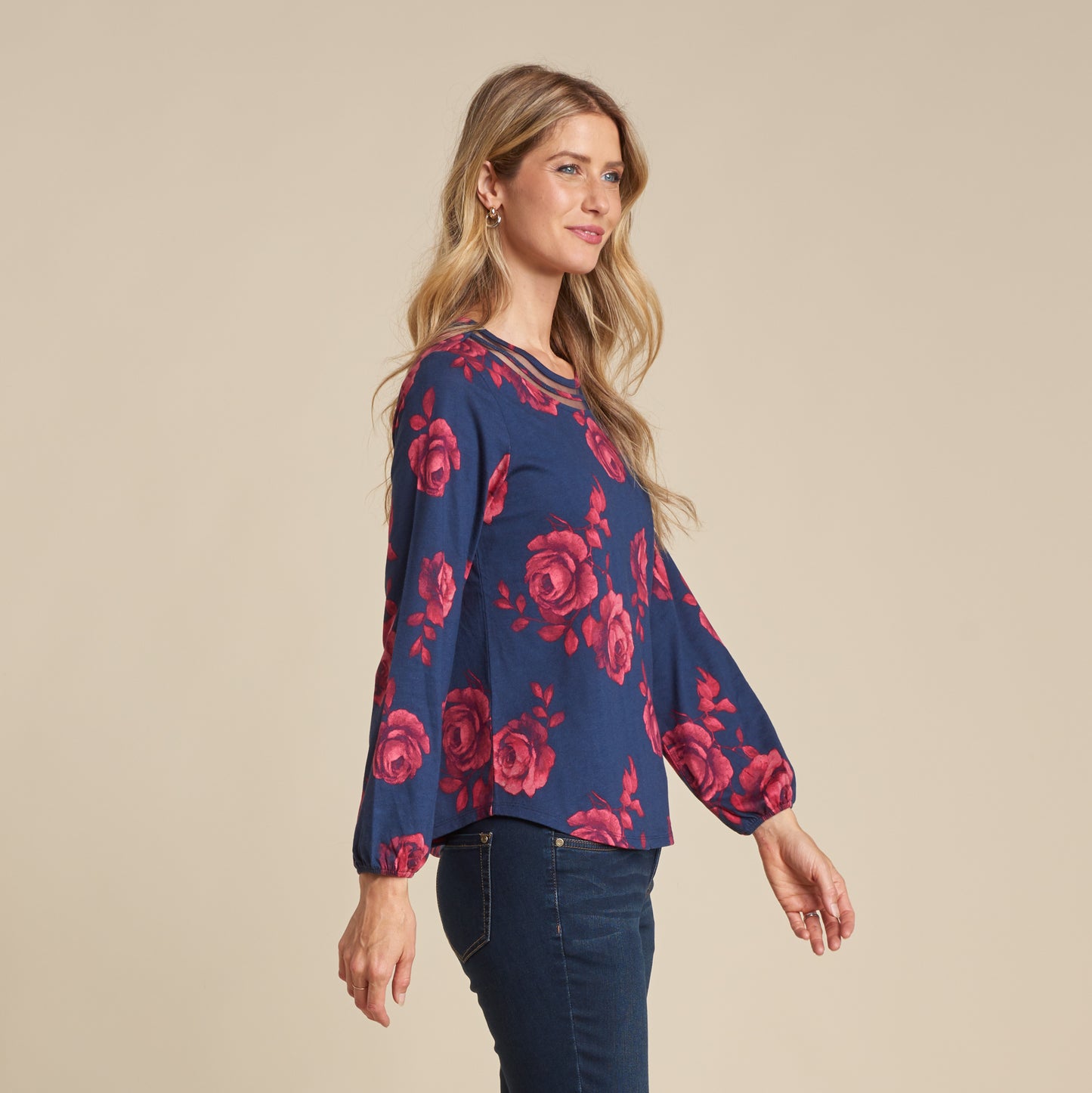 Navy Blazer Side Detail Missy