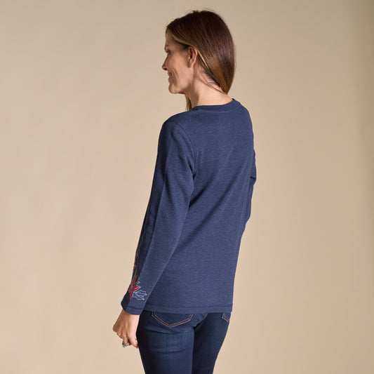 Navy Blazer Back Detail Missy