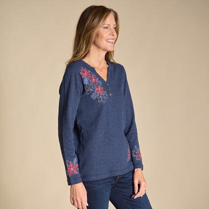 Navy Blazer Side Detail Missy