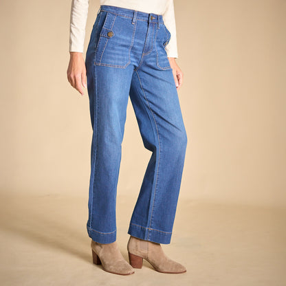 Medium Wash Side Detail Missy