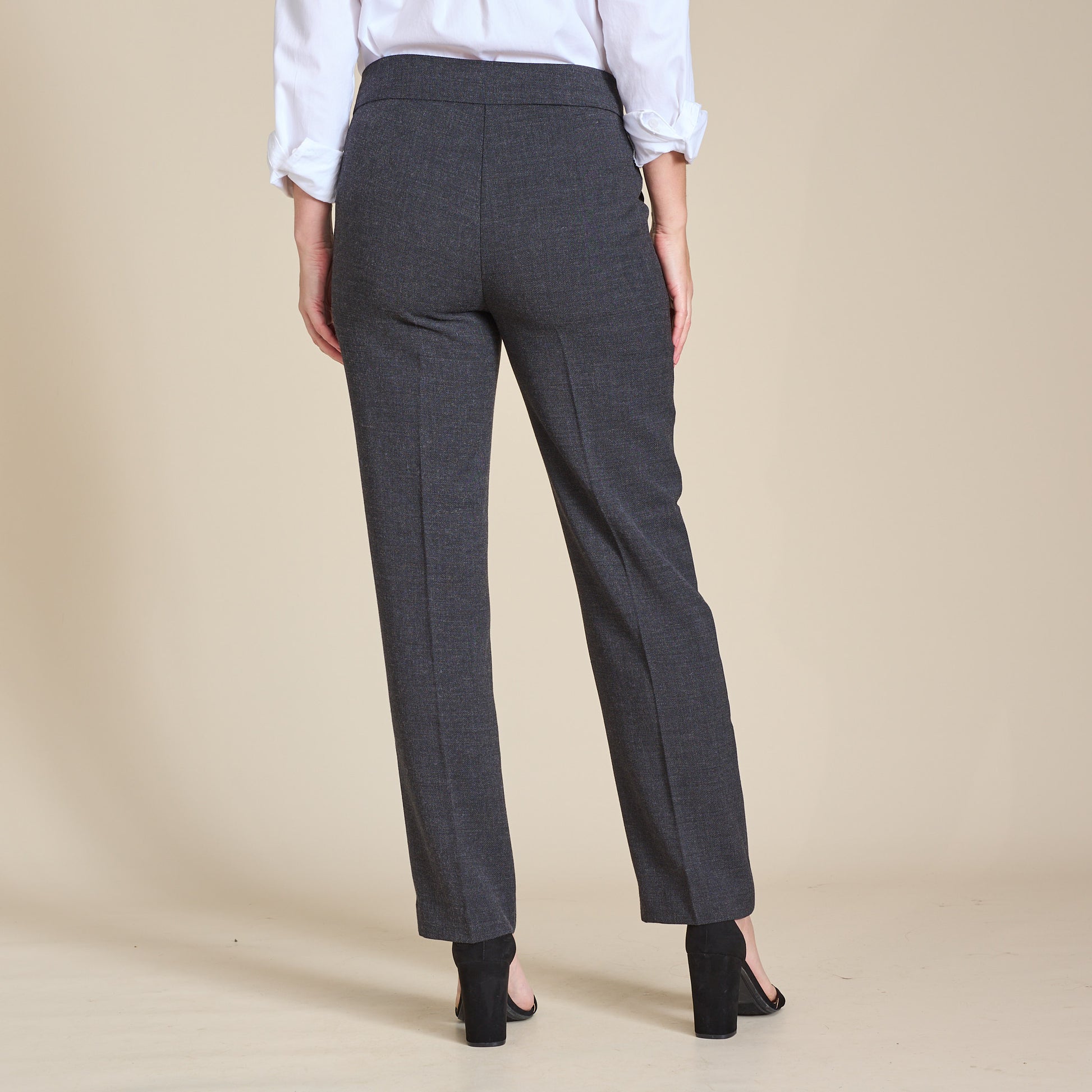 Charcoal Heather Back Detail Missy