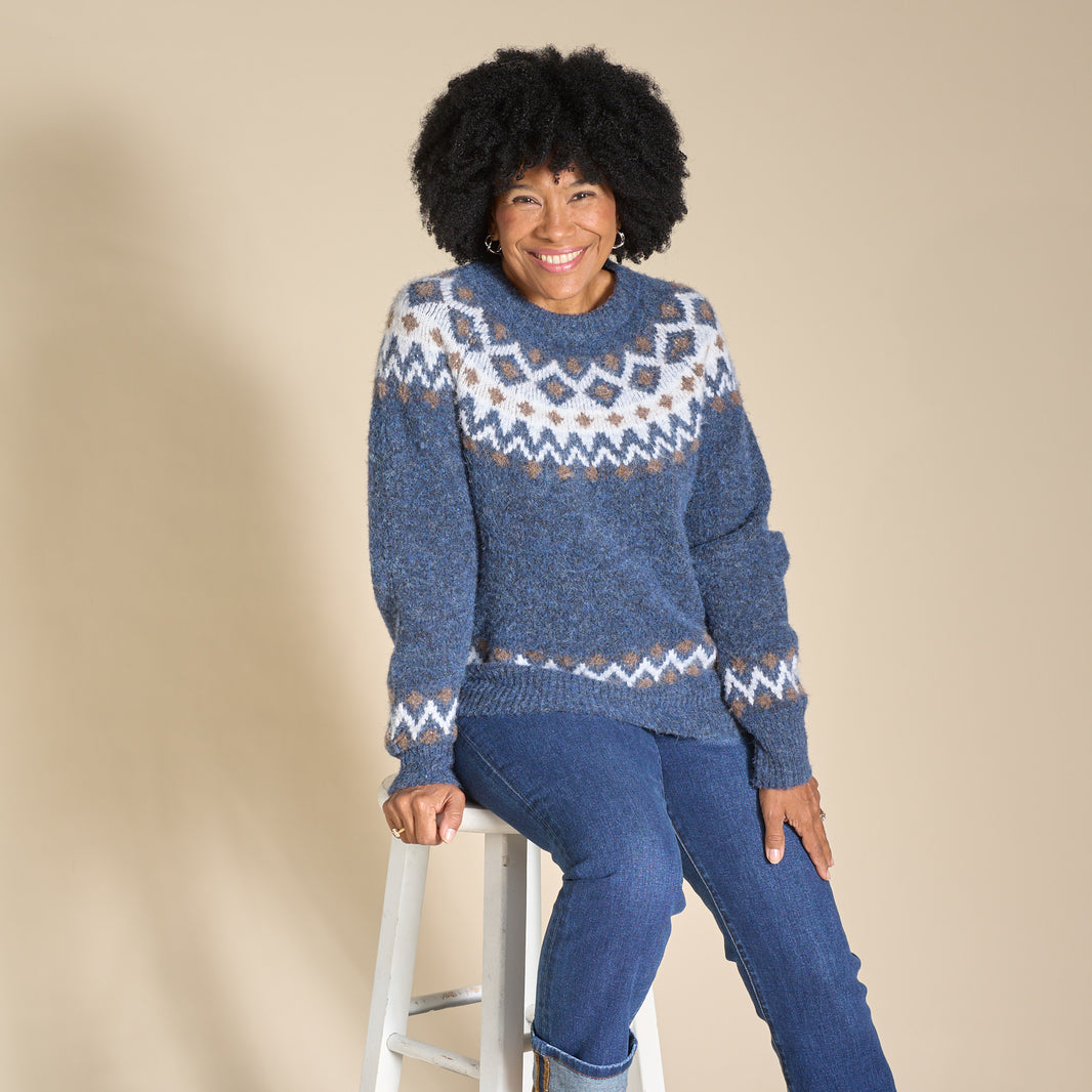 Christopher & Banks Embroidered Christmas Sweater-Bust 36