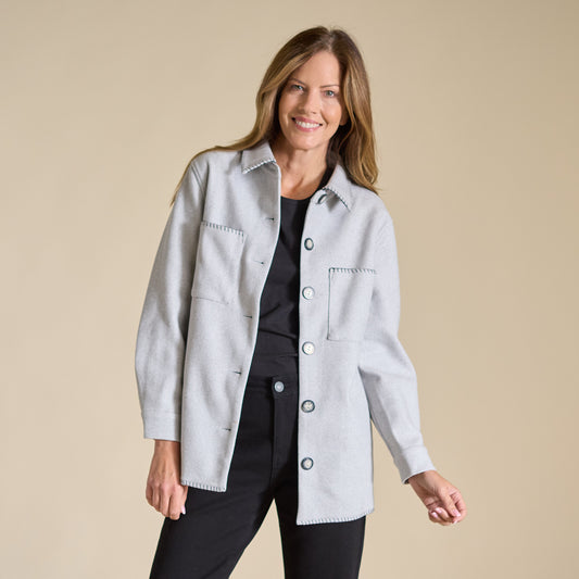 Heather Grey Front Detail Missy