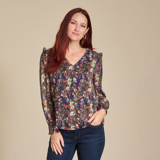 Navy Blazer Front Detail Missy