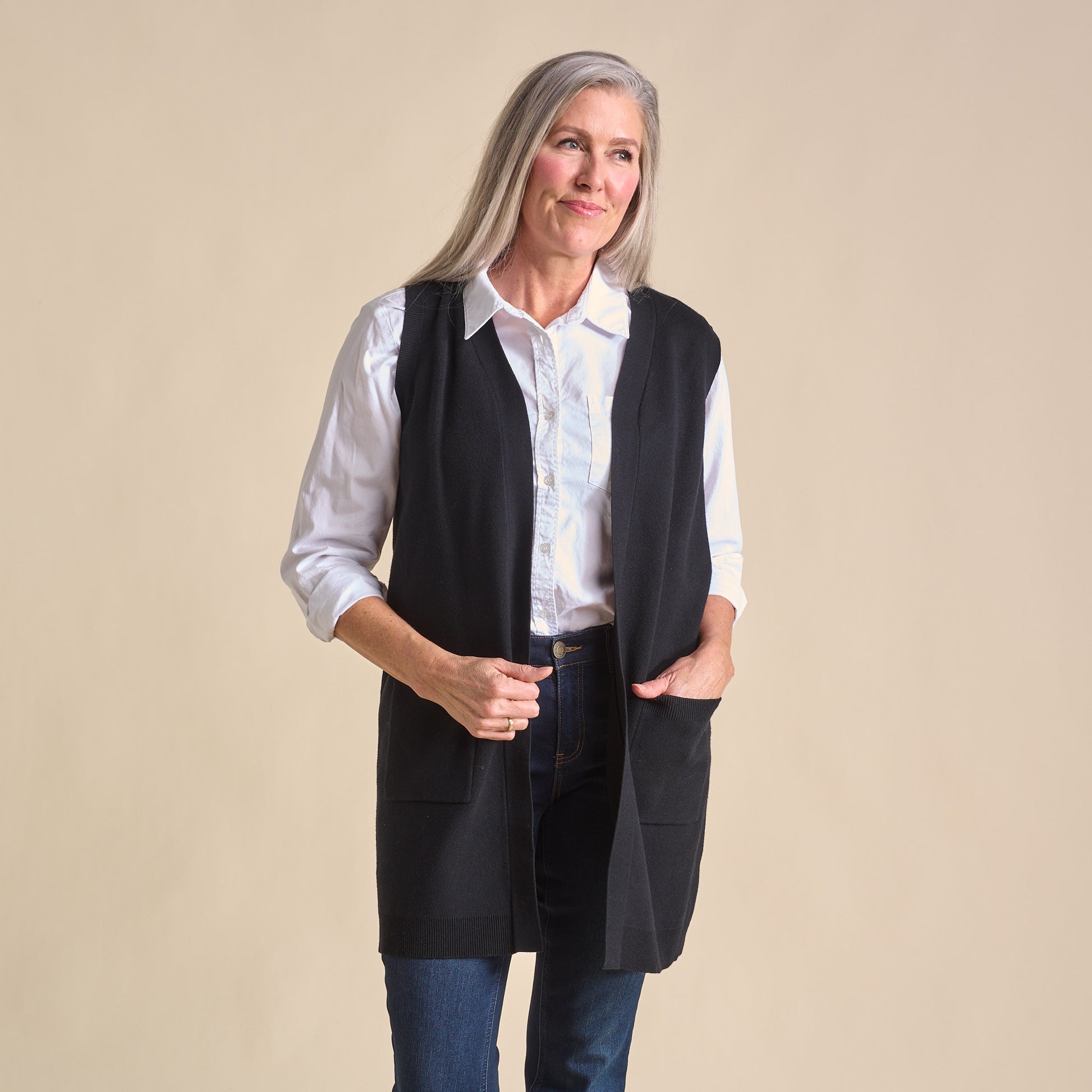 Black Front Detail Missy