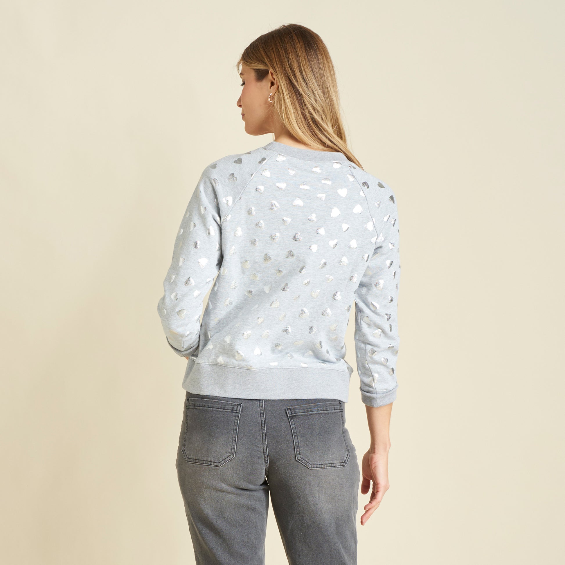Heather Grey Back Detail Missy