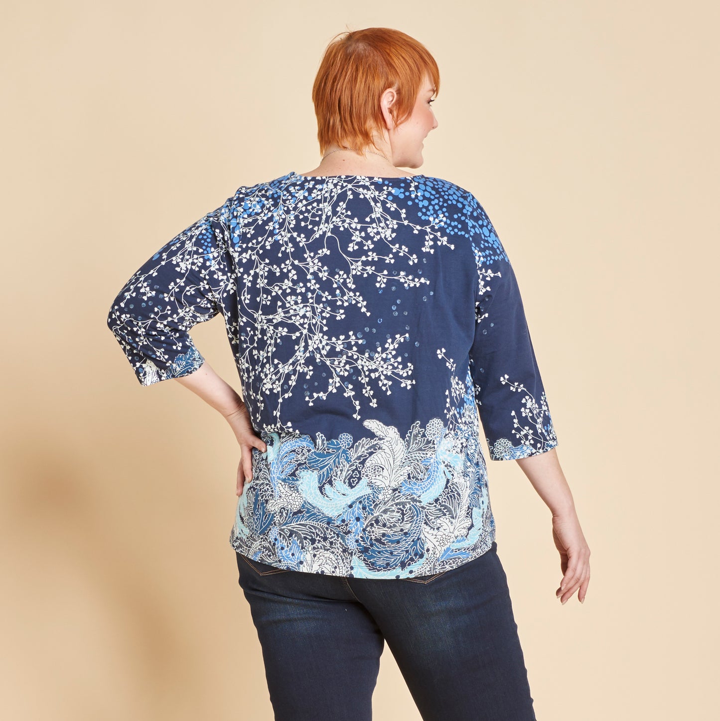 Navy Back Detail Women