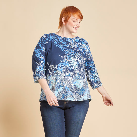 Navy Front Detail Women