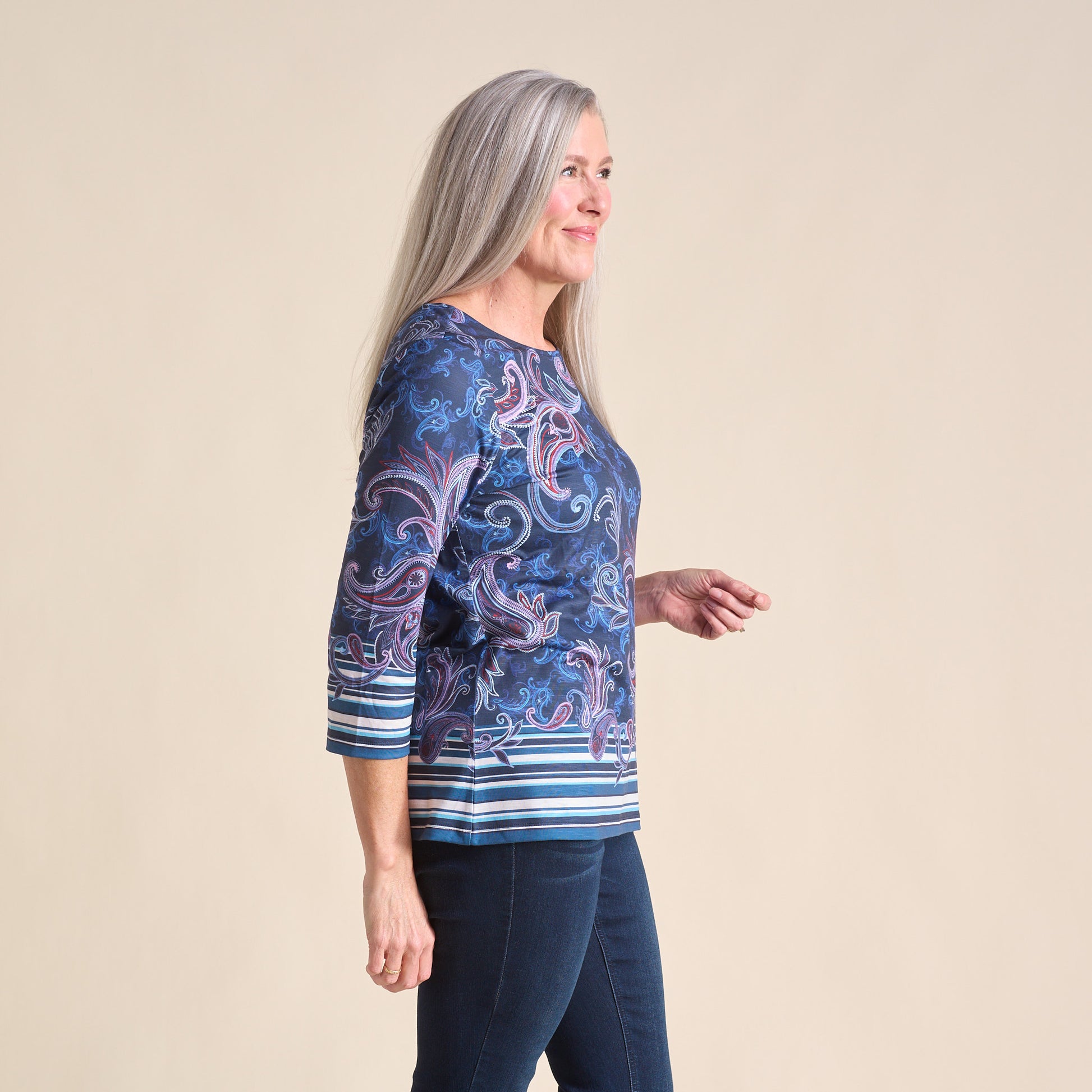 Classic Blue Side Detail Missy