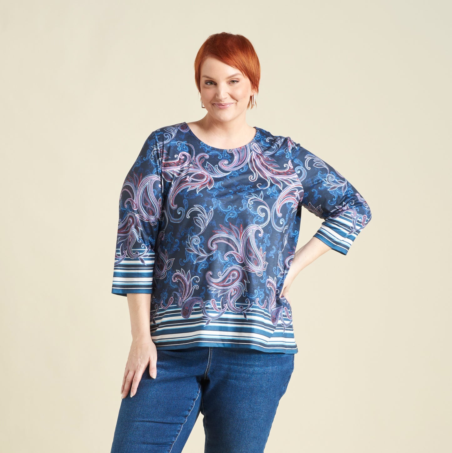 Classic Blue Front Detail Women