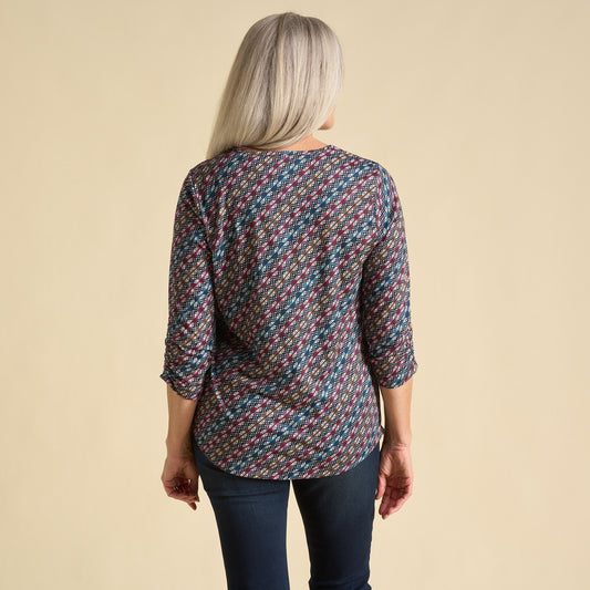 Blue Multi Back Detail Missy