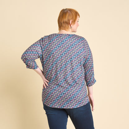 Blue Multi Back Detail Women