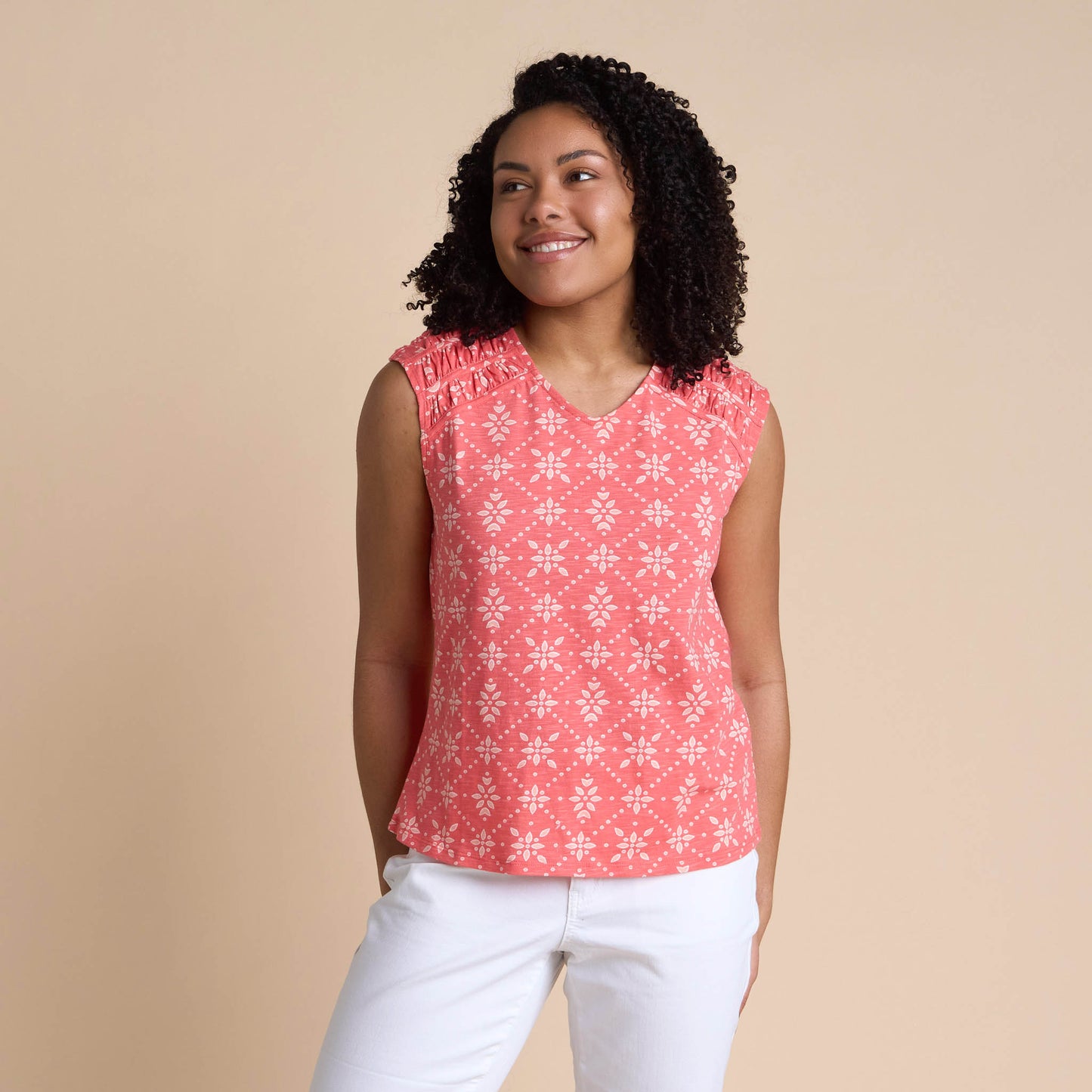 Coral Sunset Front Detail Missy