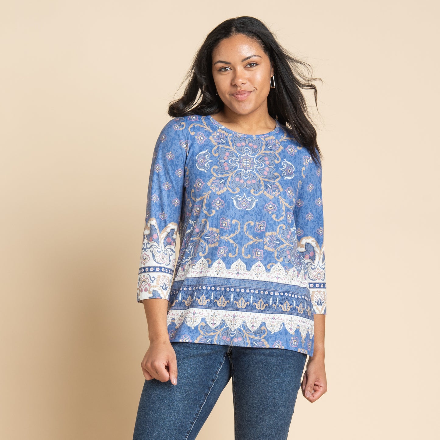 Blue Multi Front Detail Missy