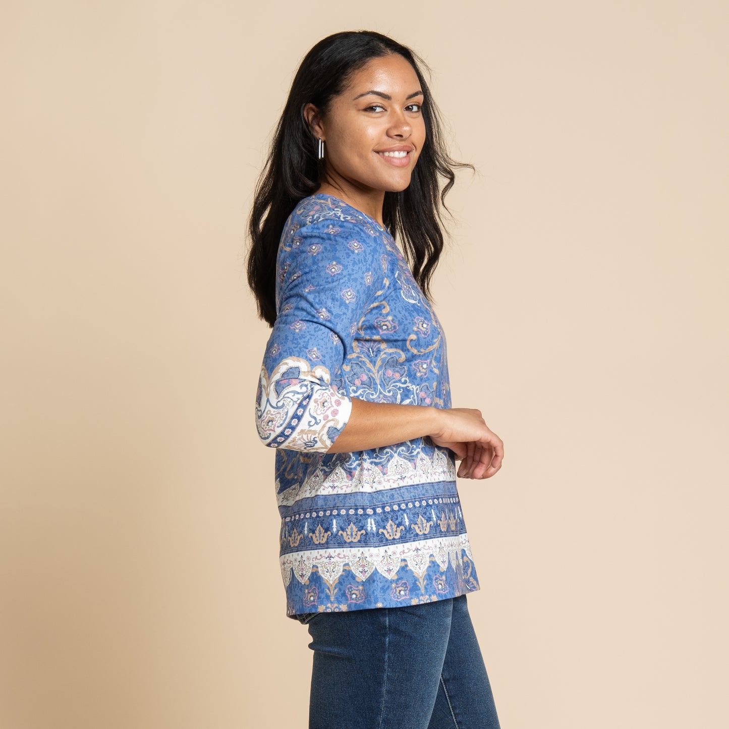 Blue Multi Side Detail Missy