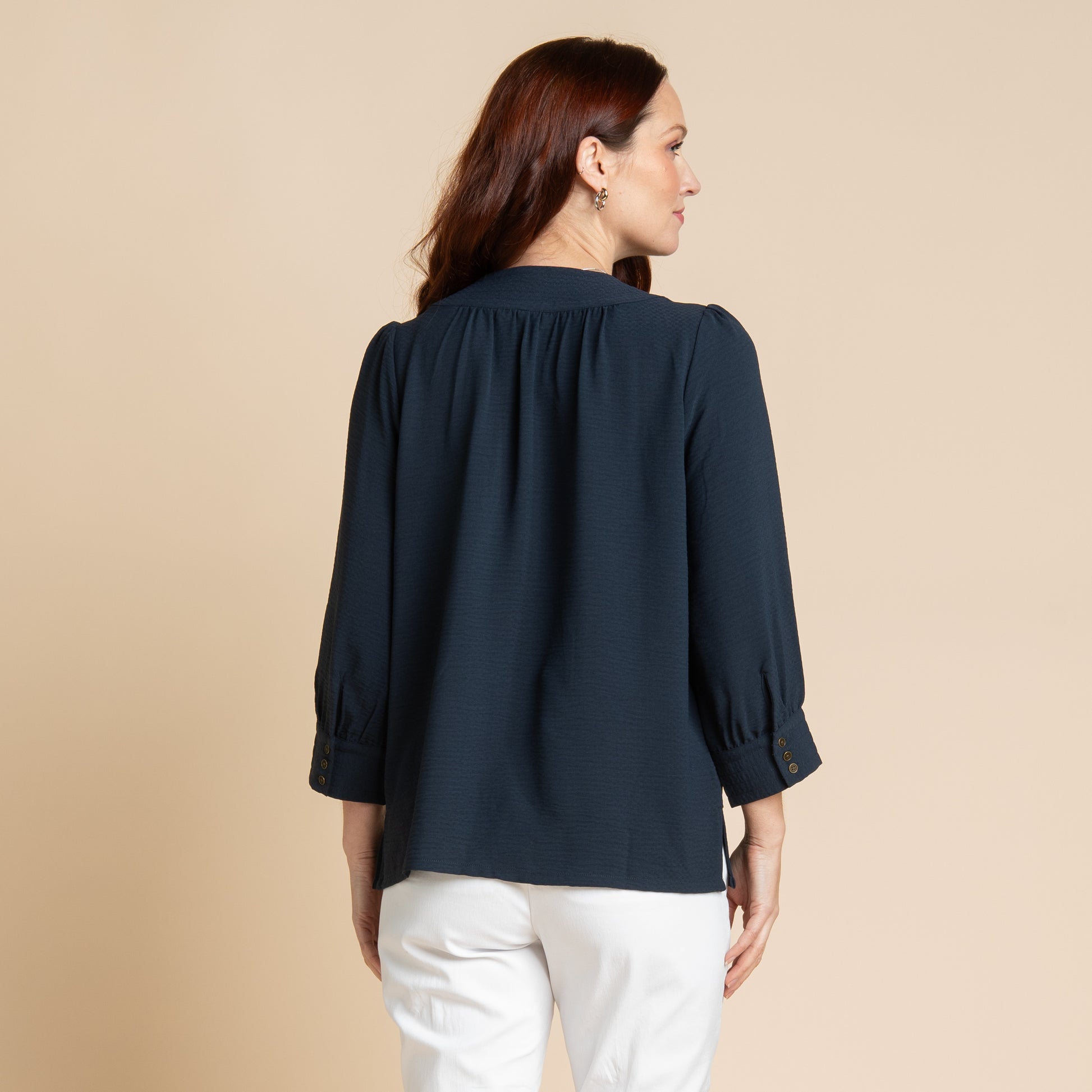 Navy Blazer Back Detail Missy