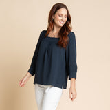 Navy Blazer Front Detail Missy