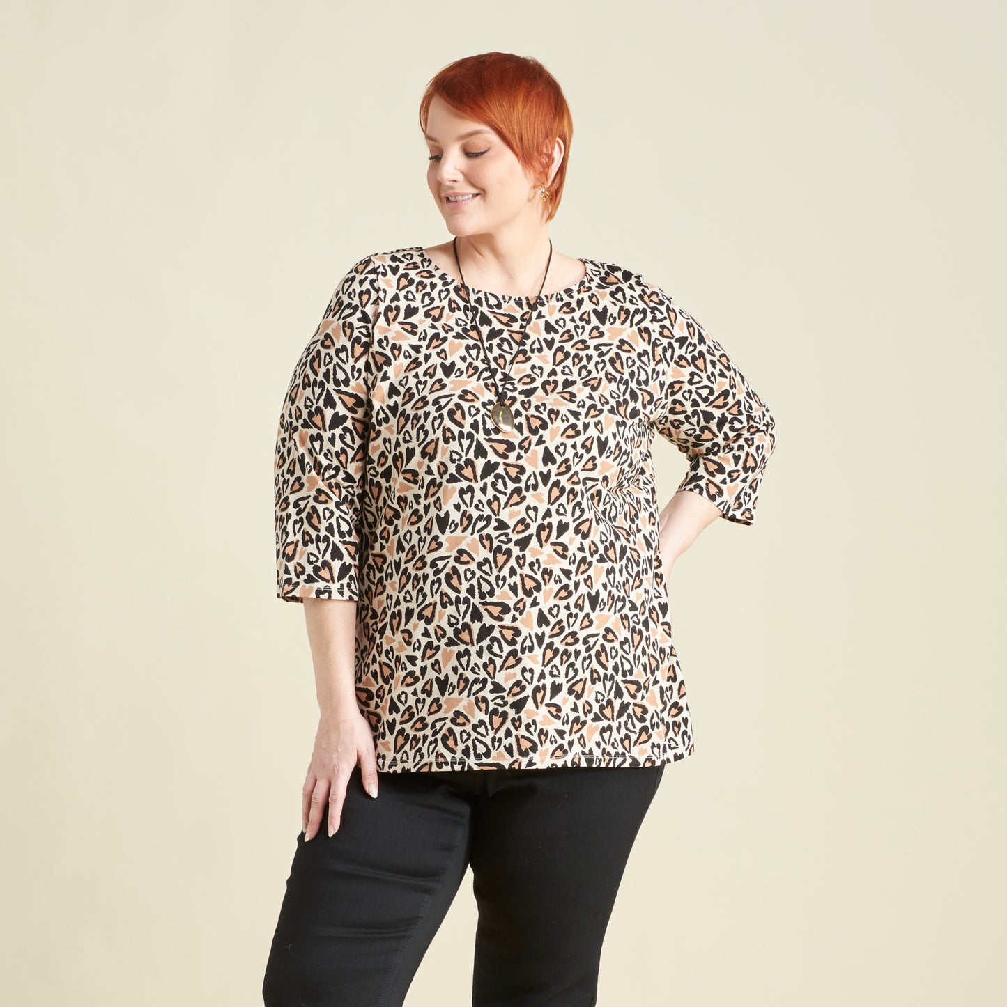 Black Front Detail Women