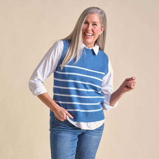 Lakeside Blue Front Detail Missy