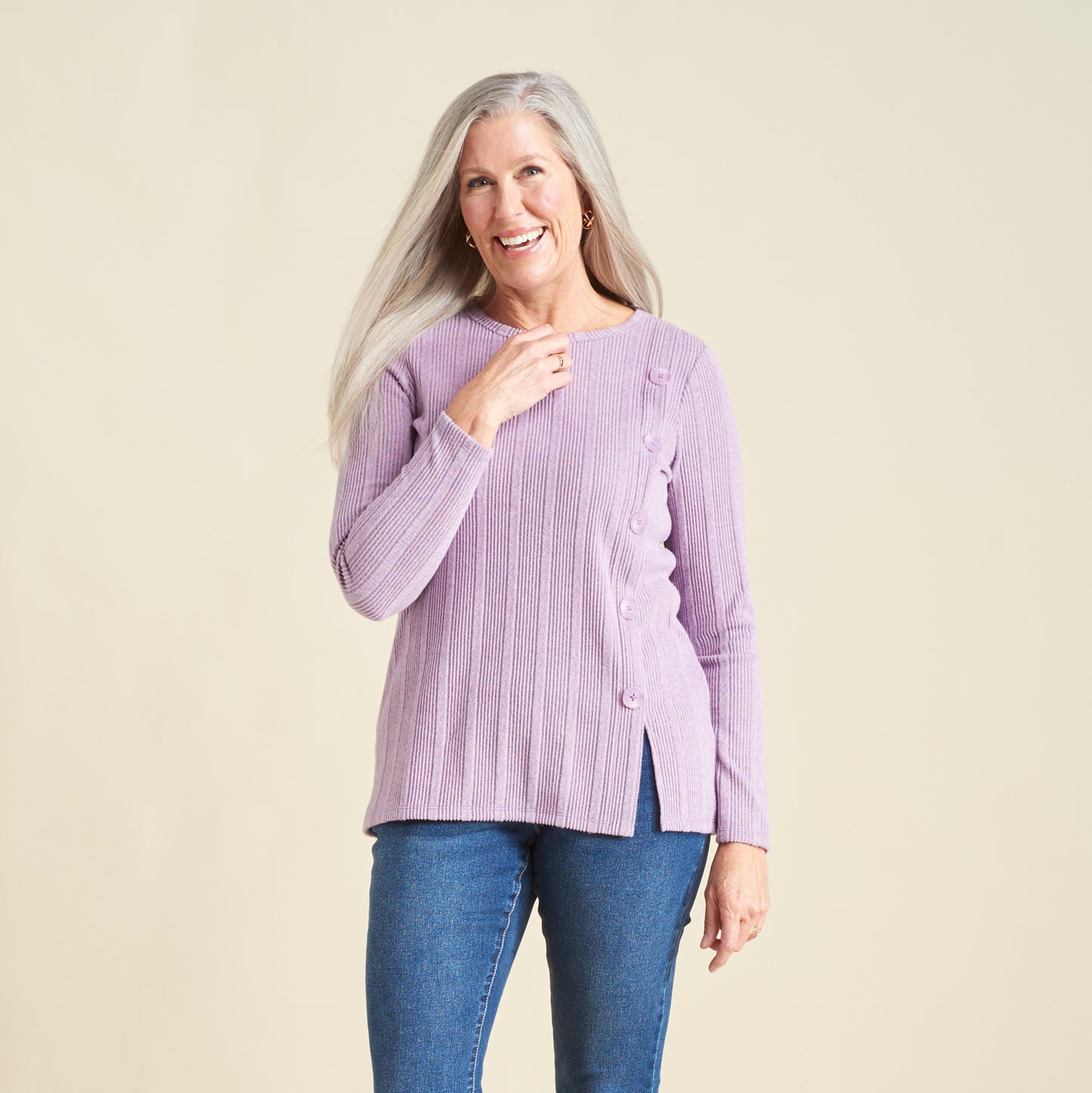 Rhapsody Purple Front Detail Missy