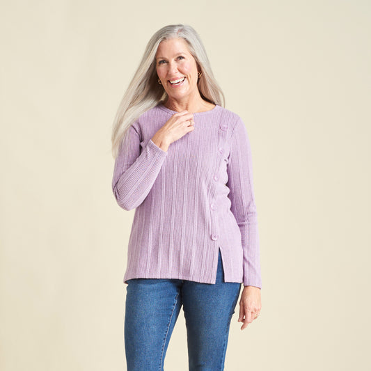 Rhapsody Purple Front Detail Missy