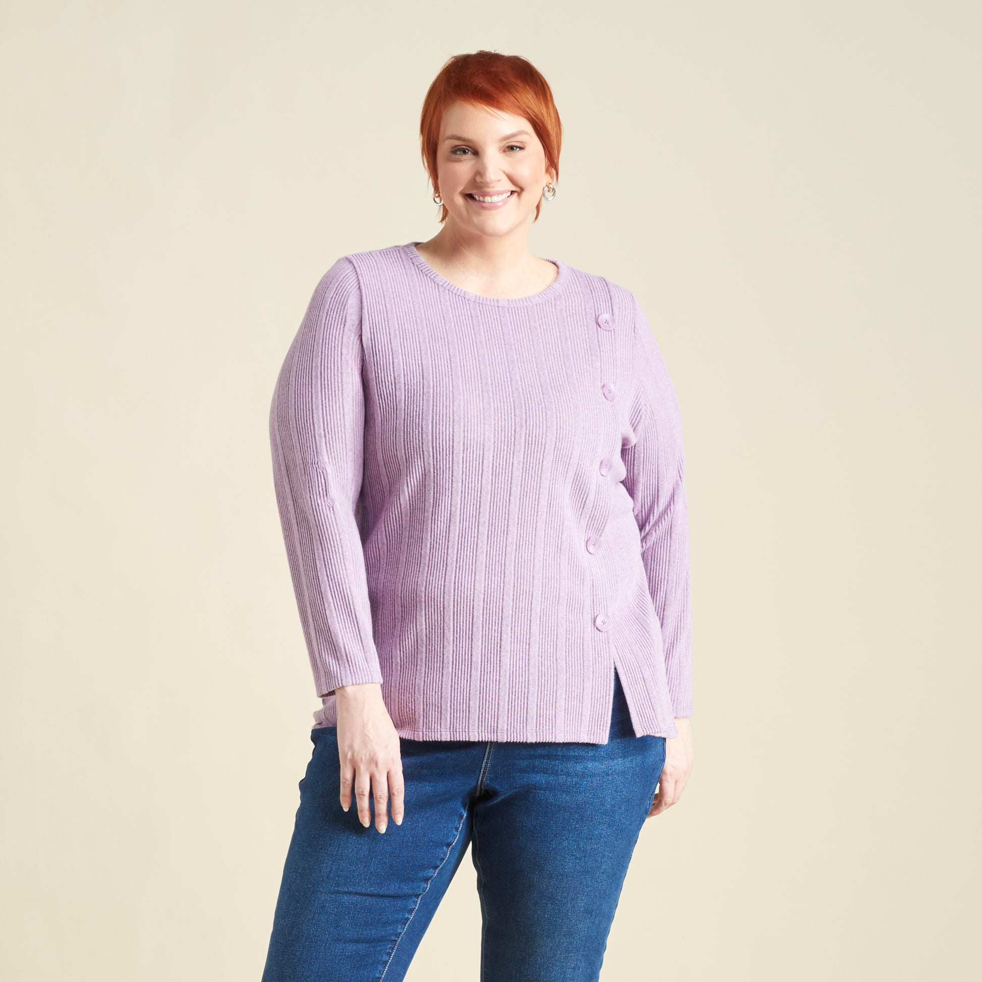 Rhapsody Purple Front Detail Women