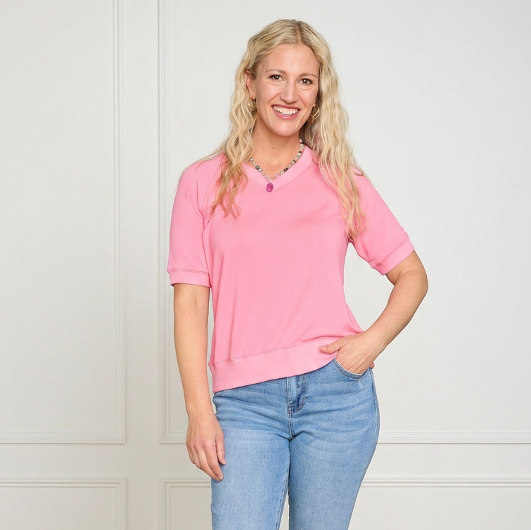 Confetti Pink Front Detail Missy