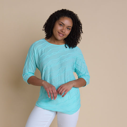 Chemisier Femme XS – CJ Banks Christopher & Banks – Jaune Manches Courtes Stretch – Neuf