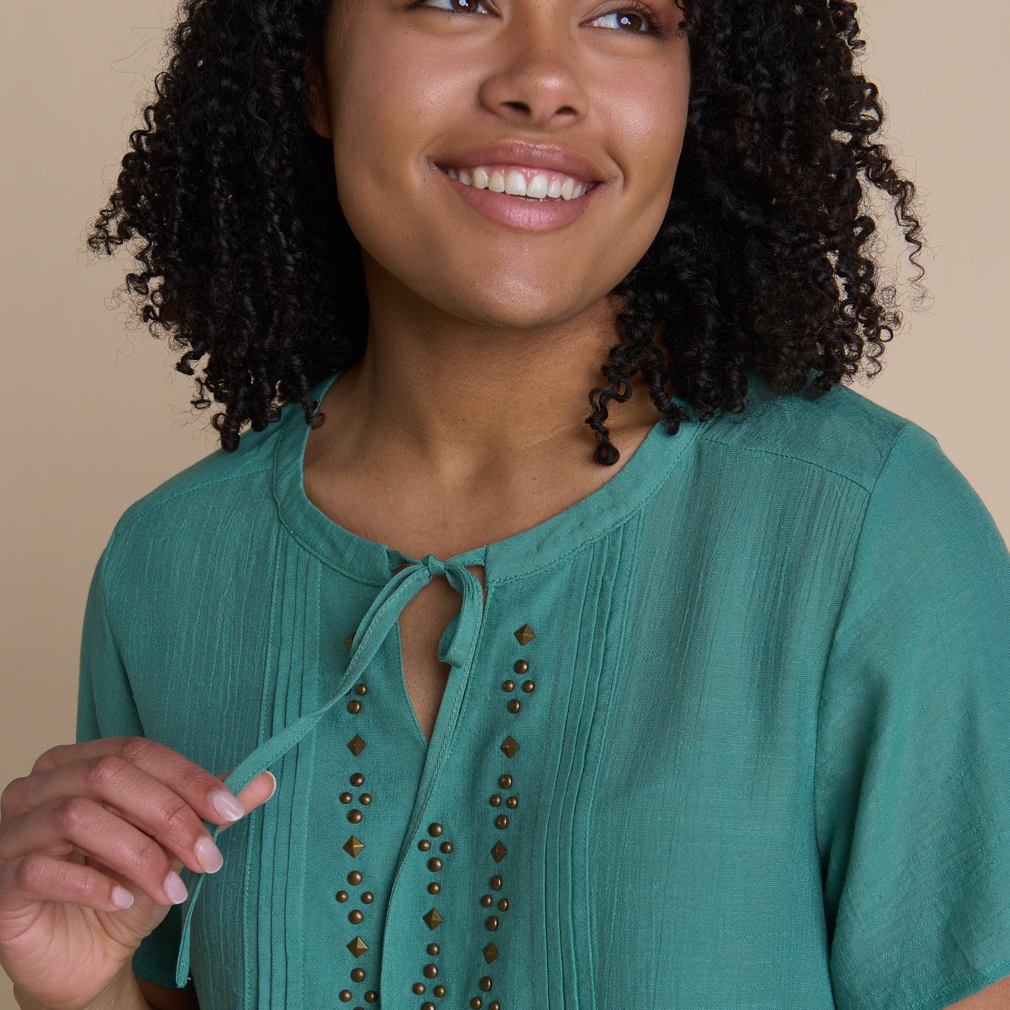 Simply Sage Neckline Detail Missy