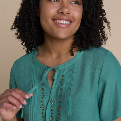 Simply Sage Neckline Detail Missy