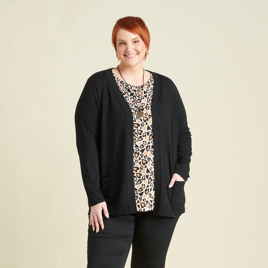Black Front Detail Women