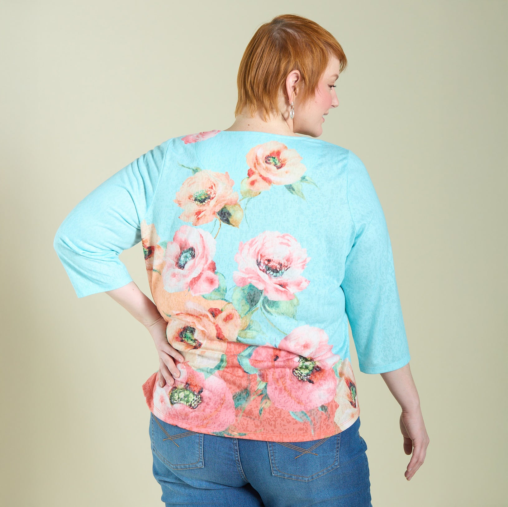 Ocean Front Blue Back Detail Women