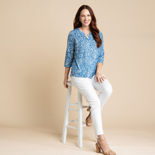 Lakeside Blue Front Detail Missy