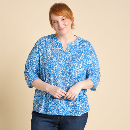 Lakeside Blue Front Detail Women