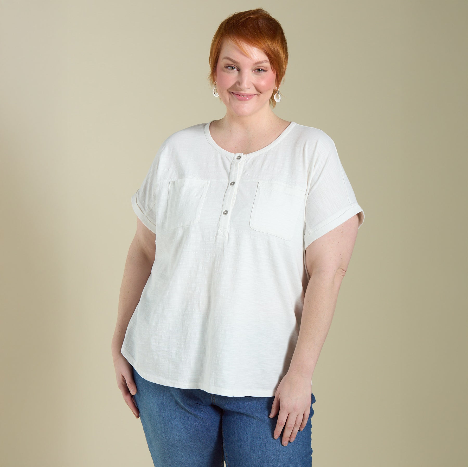 White Front Detail Women