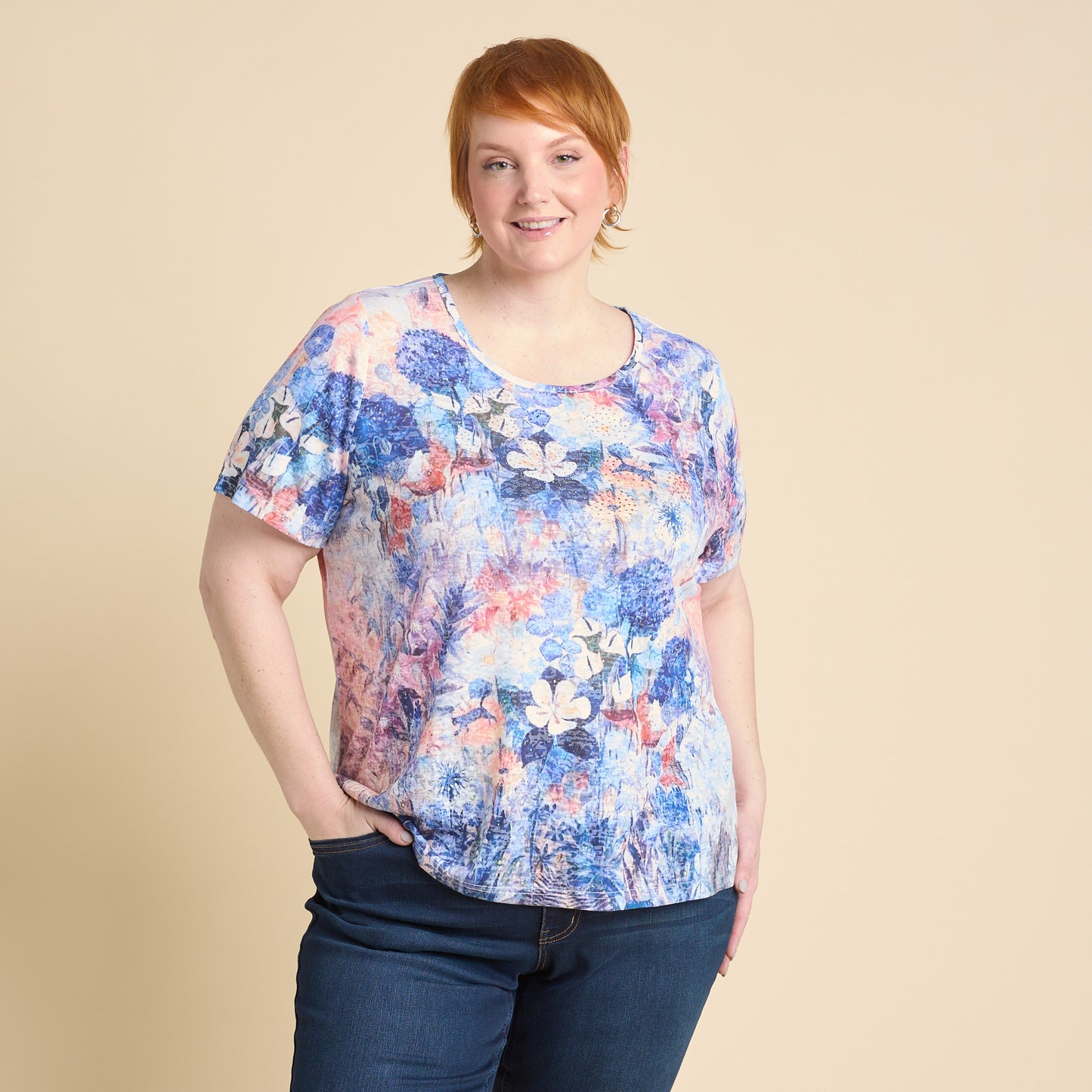 Skyway Blue Front Detail Women